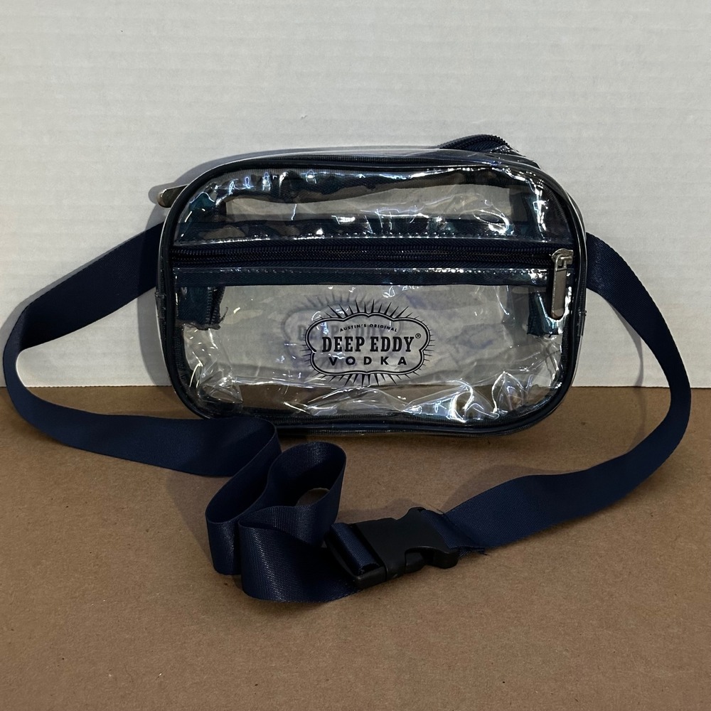 Deep Eddy Vodka Belt Bag Unisex OS Clear Navy Good Stadium Approved Fanny Pack